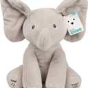 Baby GUND Animated Flappy the Elephant Plush, Singing Stuffed Animal Baby Toy for Ages 0 and Up, Gray, 12"