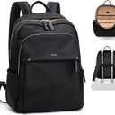 GOLF SUPAGS Stylish Laptop Backpack for Women Computer Bag Fits 14 Inch Notebook Travel College Work Backpacks Purse (Black)