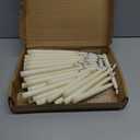 48 Pcs Flameless LED Taper Candles Battery Operated Candles 4 Sizes of 8.5'', 9.65'', 10.83'', 12.8'' Flameless Candlesticks Flickering for Halloween Christmas Church Wedding(Ivory)