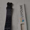 Purse Strap Gold Hardware Replacement Crossbody Bag Strap, Wide Adjustable Shoulder Strap (4-Gunmetal Hardware-Pattern-Black-006)