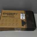 Chibery 50 PCS Full Overlay 3/4 inch Overlay Soft Close Hinges, Clip ON Plate, 105 Degree, Silent Hydraulic, Black Frameless European Concealed Hinge for Kitchen Cabinet Door, Wardrobes, and Bookcases