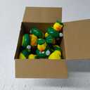Sratte 10 Pcs Green Graduation Rubber Ducks 2025 Grad Silicone Duck Bulk Graduation Small Rubber Animal Gift Cake Topper for Teacher Graduation Party Favors Supplies