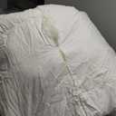 Serta Goose Feathers Down Fiber Comforter Queen Size Duvet Insert,100% Cotton,Hotel Luxury Hypoallergenic Comforter 58oz All Season Medium Warmth 90 x 90 in White