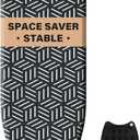 caius Ironing Board, Compact and Space Saver Full Size Ironing Board, Extra Wide Ironing Area with Extra Thick Heavy Duty Padded Cover, Stable Structure, Easy to Fold (43 X 13)