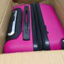 Travelers Club Chicago Hardside Expandable Spinner Luggage, Fuchsia, 22" Carry-On
