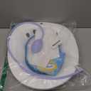 Pochik Sitz Bath for Toilet Seat Hemorrhoids and Postpartum Care, Yoni Steam Seat, Perineal Soaking, Collapsible, Flusher Hose, Drain Holes, Wider Seating Area - Blue