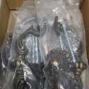 4-Pack 4.5" C-C Bail Drawer Pull Drop Dresser Pull Antique Brass Swing Drawer Handle Vintage Style 4 1/2" 115 mm Centers (4, Antique Brass)