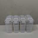 Cereal Containers Storage Set - 4 Piece Airtight Large Food Storage Containers(135.2oz), BPA Free Dispenser Plastic Cereal Storage Containers