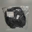 OYOANGLE Women's 2 Piece Polka Dots Lace Sheer Mesh V Neck Babydoll Teddy Lingerie Set (Black, XL)