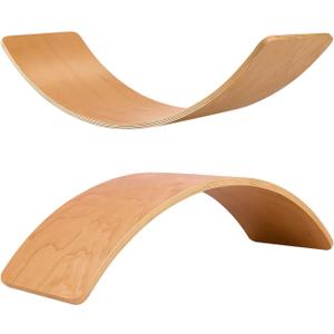 Wooden Balance Board Kids, 37" Natural Wobble Board Wooden Toys for Toddlers Kids & Adults, Birthday Gifts for 3 4 5 6 7 8 Year Old Boys Girls Kids, Open Ended Montessori Waldorf Learning Toy (Original Wood Without Felt)