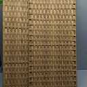 SONGMICS Rolling Laundry Hamper with Lid, 210 L 4-Section Synthetic Rattan