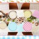 Easter Plates and Napkins, 62Pcs Easter Party Supplies Colorful Eggs Dinnerware Set, Bunny Pattern Easter Paper Plates and Napkins for Spring Picnic Easter Party Decorations, Serve 20 (Multicolour)