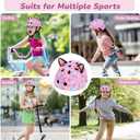 Helmet for Kids 8-14, Adjustable Kids Bike Helmet with DIY Cat Ears for Girls Youth for Skateboard Scooter Cycling Roller Skating