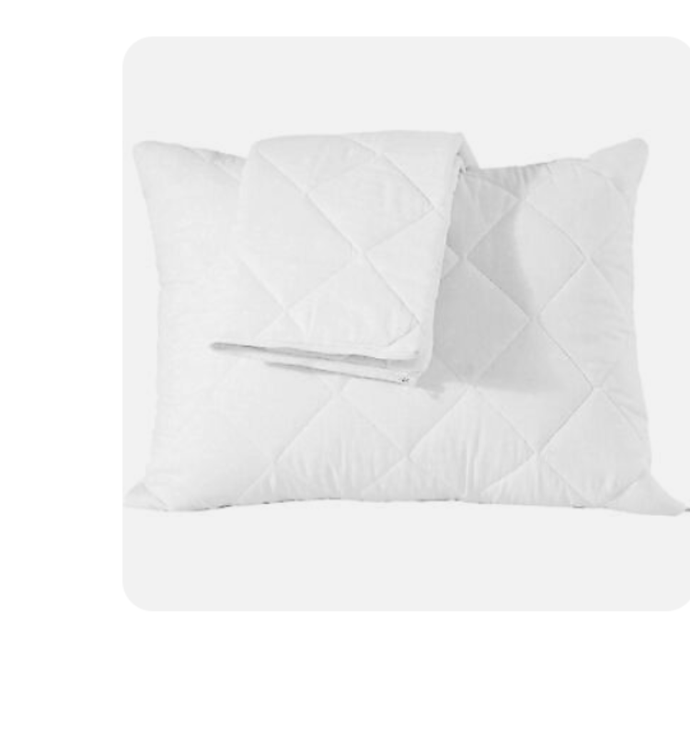 Quilted Pillow Protectors King Pair 20x36 Inches Extra Soft Thick Ultra Plush White Zippered Set of 2 Size Encasement