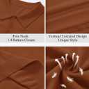 Cotrasen Mens Short Sleeve Knit Polo Shirts Regular Fit Collared T-Shirts Casual Lightweight Golf Polo (Brown, XXL)