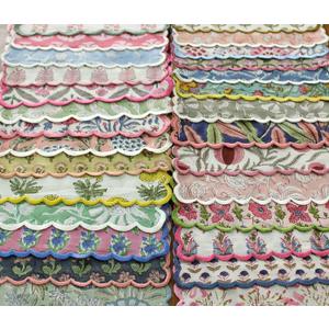Ridhi Cloth Napkins 100% Pure Cotton Farmhouse Wedding Dinner Napkins for Halloween, Thanksgiving, Holiday Daily Wedding uses Napkins (6 Pack-20"x20" Dinner Napkin, Mix Random)