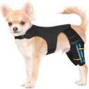 Dog Knee Brace for Back Leg, Adjustable Dog Leg Brace with 4 Stabilizers, Hip Support to Reduces Pain, Ligament Injuries & Luxating Patella & ACL CCL for Dogs, S-