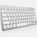 OMOTON Wireless Keyboard for Mac, Keyboard for Mac, Stable Bluetooth & UltraSlim Portable, Ergonomic Design, Compatible with MacBook Pro/Air/iMac, Silverwhite