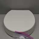 KOHLER 25876-0 Hyten 3" Height, Elevated Soft Close Round Toilet Seat, Contoured Seat with Grip-Tight Bumpers, Quick-Attach Hardware, White