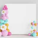Wokceer Wedding Arch Cover White 6.6FT x6.6FT Square Arch Backdrop Covers Spandex Fitted Balloon Arches Covers Stretchy Backdrop for Birthday Party Wedding Ceremony Banquet Decoration
