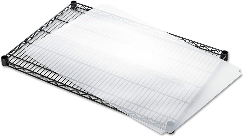 Alera ALESW59SL3624 Plastic 36 in. x 24 in. Shelf Liners for Wire Shelving - Clear (4/Pack)