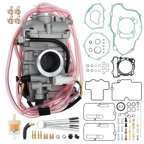 Carburetor Compatible with WR250F YZ250F 2001-2013 for KX250F RMZ250 2004-2013 CRF250X 2002-2016 Replace TC250 TE250 Carb with Carburetor Rebuild Repair Kit, Gasket Kit