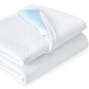 Subrtex Mattress Topper Cover (Only Cover) Mattress Protector Bedding Rayon Made from Bamboo Removable Mattress Encasement Mattress Cover with Zipper (4 Inch, White, Twin)