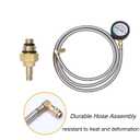 Exhaust Back Pressure Tester, Exhaust Back Pressure Gauge Kit, Professional Diesel Engine Diagnostic Tool with 6ft Hose & M12 M18 Adapter, Car Catalytic Converter Clog Tester