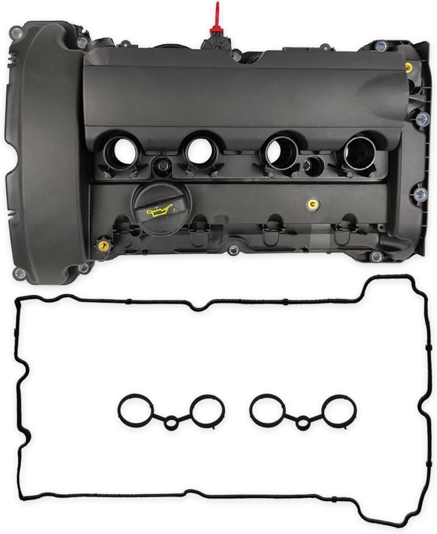 Engine Valve Cover Compatible with 2007-2014 Mini Cooper 2013-2016 Paceman Roadster 1.6L 11127646555 11127561714