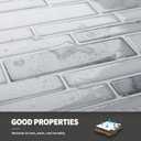 Art3d 10-Sheet Premium Stick On Kitchen Backsplash Tiles, 12"x12" Peel and Stick Self Adhesive Wall Tiles, White Marble Design