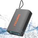 Speaker, Portable Wireless Bluetooth Speakers, Waterproof Loud Stereo Sound with RGB Lights TWS Paire Long Playtime for Home/Party/Outdoor, Electronic Gadgets (1PCS, Gray)