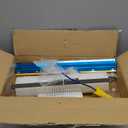 QWORK Self-Levelling Cement Tool Kit, Floor Construction Roller Spike Shoes, Epoxy Floor Paint Tool, Stainless Steel Scraper Self-Leveling Rake