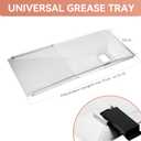 Universal Grease Tray with Catch Pan for Nexgrill 720-0888s 720-0888 720-0896, 3/4/5 Burner Gas Grill , Adjustable Drip Pan for Expert ,Charbroil, Dynaglo, Kenmore, BHG, Grill Master Backyard Uniflame