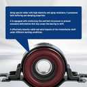 Front and Rear Driveshaft Center Support Bearing Replacement for Edge 2007-2014 Replacement for CX9 2007-2014