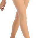 MERYLURE Fleece Lined Tights Women Fake Translucent Winter Warm Thick Pantyhose Thermal Sheer Leggings for All Skin Tone (Large, Nude)