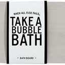 Bathtub Tray Paulownia Wood Bath Board, 32-Inches, Grey (Gray)
