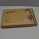 Bamboo Cutting Board for Kitchen, 3-Piece Set with Juice Grooves, Side Handles & Non-Slip Mats Durable Bamboo Chopping Board for Meat, Vegetables and Fruits (Carbonized Brown)