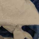 CULVE Glow in The Dark Shark Blanket Onesie Hoodie with Teeth, Eyes & Fins - Super Soft Flannel Wearable Shark Costume for White Elephant Gift Exchange Party (Blue, XS)