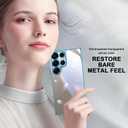 2 x for Samsung Galaxy S25 Ultra Case [Electroplating Protective] [Non-Yellowing Clear] Metallic Luster Soft Super Thin TPU Anti-Fall Case for Galaxy S25 Ultra,(Blue)