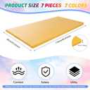 Geetery 7 Pieces Kids Rest Mat Unassembled Portable Preschool Rest Nap Mats with Name Tag Holder for Toddler Daycare Kids Students Preschool Classroom Home(Assorted)