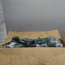 6 FT Prelit Snow Flocked Christmas Tree, Artificial Spruce Christmas Tree with 250 Warm White LED Lights, 850 PVC Branch Tips, Easy Assembly/Metal Stand/Hinged Branches Decoration