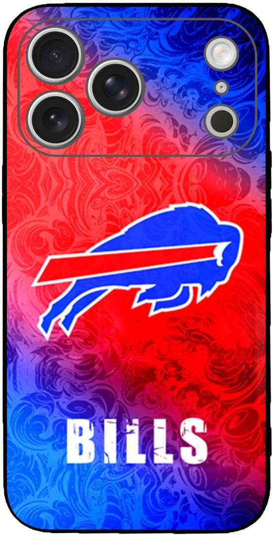 JIATUWAN Compatible with iPhone 17 Phone case for Bills Phone case Slim Liquid Silicone Shockproof Cover Protective case fit Man Woman Gifts