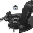 Front Left Steering Knuckle Assembly Compatible with Ford Escape 2013-2019, Driver Side Spindle Knuckle w/Wheel Bearing Hub, LK143 CV6Z2K005C CV6Z3K186B