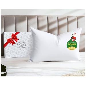 White Goose Down Pillow - Luxury Hotel Bed Pillow with 100% Natural 1000+ Fill Power Goose Feather Down Pillow for Sleeping, 700TC Cotton Shell, Queen Size- Medium, 1 Pack