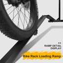Heavy Duty Bike Rack Loading Ramp, Mopeds Ramps, Foldable E-Bike Ramp, Compatible with Various Vehicle-Mounted Bicycle Racks Suitable for Mountain and Road Bikes and Mopeds, Holds Up to 150 LBS