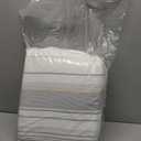 Amazon Basics Comforter Set, 3-Piece Jacquard Microfiber Comforter and 2 Pillow Shams, All-Season Bedding, Full, Beige Striped