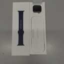 Apple Watch Series 9 [GPS + Cellular 41mm] Smartwatch with Silver Stainless Steel Case with Storm Blue Sport Band S/M. Fitness Tracker, Blood Oxygen & ECG Apps, Always-On Retina Display