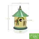 Achla Bastion Birdhouse, Yellow, 13"H