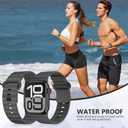 6 Pack Sport Bands for Apple Watch Ultra/3/2 Band 49mm 46mm 45mm 44mm 42mm 41mm 40mm 38mm iWatch Bands for Men Women,Waterproof Silicone Strap Wristband for Apple Watch Series 11 10 9 8 7 6 5 4 SE 3/2