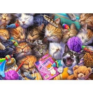 Buffalo Games - Jeff Haynie - Cat Nap - 750 Piece Jigsaw Puzzle for Adults - Challenging Puzzle Perfect for Game Nights - Finished Size is 24.00 x 18.00